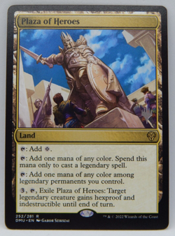Magic the Gathering - Dominaria United Promo 252 - PLAZA OF HEROES - Image 1