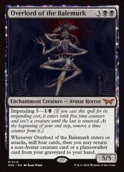 MTG Magic the Gathering Overlord of the Balemurk (Foil) NM DSK Mythic #113 - Image 1