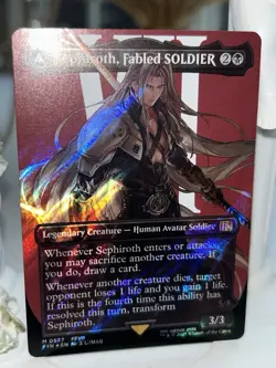 MTG Final Fantasy - Sephiroth, Fabled SOLDIER - Surge FOIL - NM #0527 English - Image 1