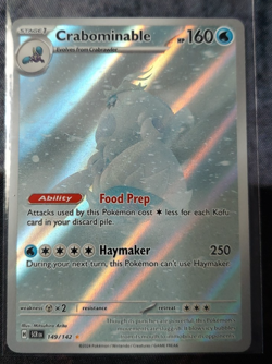 Crabominable 149/142 Pokemon TCG Stellar Crown NM - Image 1