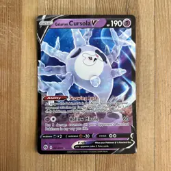 Pokemon TCG Galarian Cursola V Champion's Path 021/073 Holo Ultra Rare - Image 1