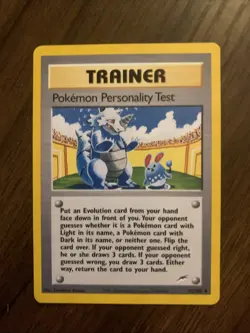 Pokemon TCG Pokemon Personality Test 102/105 NM Neo Destiny - Image 1