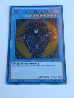 YuGiOh! Magician Of Black Chaos YGLD-ENC01 Ultra Rare 1st Edition - Image 1