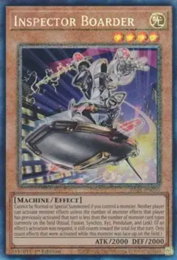Yugioh! LP Inspector Boarder - RA01-EN010 - Prismatic Collector's Rare - 1st Edi - Image 1