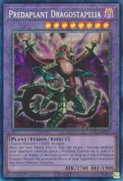 Yugioh! Predaplant Dragostapelia - RA01-EN027 - Prismatic Collector's Rare - 1st - Image 1