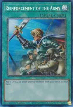Yugioh! LP Reinforcement of the Army - RA01-EN051 - Prismatic Collector's Rare - - Image 1