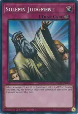 Yugioh! Solemn Judgment - RA02-EN075 - Prismatic Collector's Rare - 1st Edition - Image 1