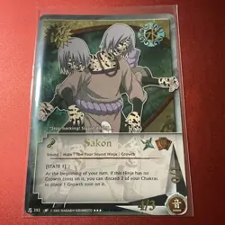 Naruto Card 252 - Sakon - Super Rare - First Edition - Holo Foil Card - Image 5