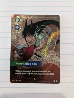 Riftbound TCG - Origins - Ahri Nine-Tailed Fox 303* Signature Card - Image 1
