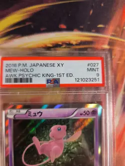 Pokemon Card Mew Awakening Psychic King Holo XY 1. Edition 2016 Japanese PSA 9 - Image 4