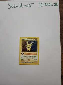 Pokemon Pichu TCG Neo Genesis Holo Rare Card 12/111 LP Condition - Image 1