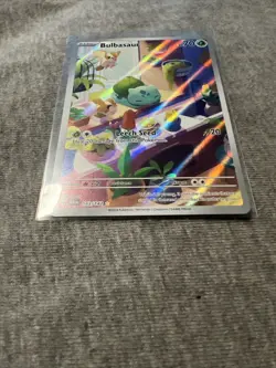Pokemon TCG Bulbasaur Stellar Crown Illustration Rare Card 143/142 Sv07 - Image 2