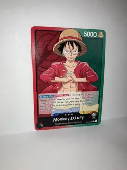 ONE PIECE Card Game Romance Dawn OP01-003 Monkey D Luffy Leader Pre Errata NM - Image 1