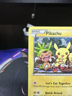 Pokemon Pikachu XY95 Holo 2016 Let's Eat Together Cutest Card - Image 3