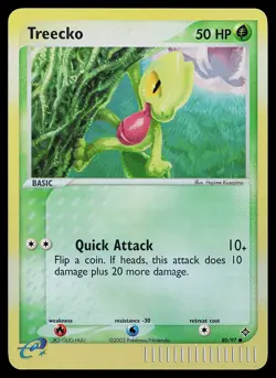 Pokemon Card - Treecko Dragon 80/97 Common Reverse Holo - Image 1