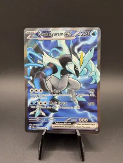 Pokemon TCG Black Kyurem EX Surging Sparks 218/191 Full Art Ultra Rare Holo Card - Image 1