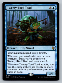 Twenty-Toed Toad R 0016 Bloomburrow Regular - Image 1