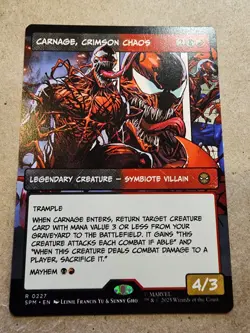 Carnage, Crimson Chaos - #227 (Borderless) Marvel's Spider-Man Regular - Mtg - Image 1