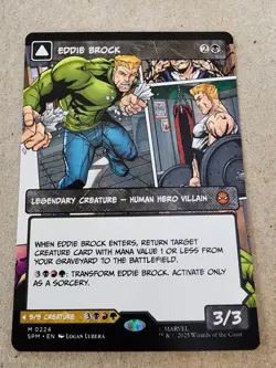 Eddie Brock - #224 (Borderless) Marvel's Spider-Man Regular - Mtg - Image 1