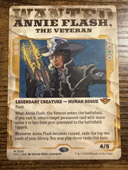 MTG Magic The Gathering Wanted Annie Flash The Veteran Mythic - Image 1