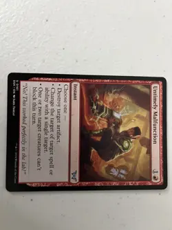 Untimely Malfunction Duskmourn: House of Horror MTG NM - Image 1