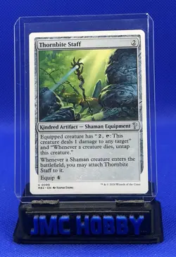 Magic The Gathering Mystery Booster Thornbite Staff (White Border) #99 - Image 1