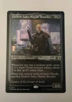 MTG Endrek Sahr, Master Breeder - Foil Etched CMM 0511 NM - Image 1
