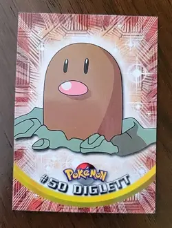 MP! BLACK Label Diglett #50 Topps Pokemon Series 1 TV Animation Edition - Image 1
