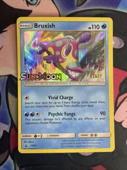 Bruxish - SM11 - (Staff) Prerelease Promo PL Promo Pokemon Sun & Moon - Image 1