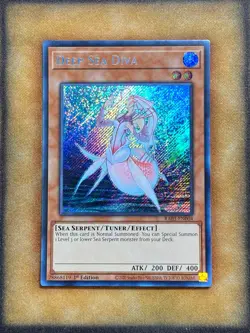 Yugioh Deep Sea Diva RA03-EN004 Secret Rare 1st Ed NM - Image 1