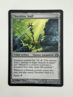 Thornbite Staff MTG Magic the Gathering Card NM Near Mint Morningtide - Image 1