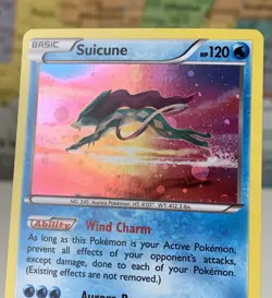 SHIPS SAME DAY Pokemon Card NM Suicune 30/122 XY BREAKpoint Holo Rare Water Type - Image 3