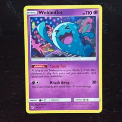Wobbuffet 93/214 Pokemon Lost Thunder Sun & Moon Regular Rare Card LP - Image 1