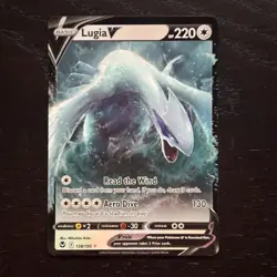 Lugia V 138/195 Pokemon Silver Tempest Sword & Shield Ultra Rare Holo Card NM - Image 1