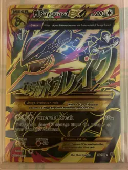 Pokemon Mega Rayquaza EX Holo Full Art Ultra Rare Card Ancient Origins 98/98 - Image 1