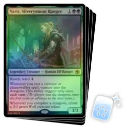 FOIL VARIS, SILVERYMOON RANGER X4 Adventures In The Forgotten Realms AFR MTG - Image 1