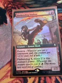 MTG Firebending Student Buy-A-Box Promo FOIL Avatar Magic | In hand NM - Image 4
