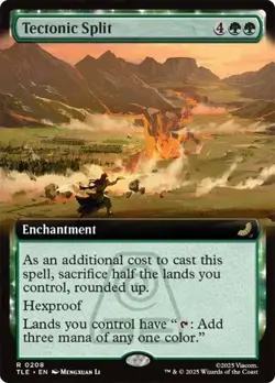 Tectonic Split Extended Art Avatar: The Last Airbender NM MTG - Image 1