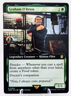 Graham O'Brien (Extended Art) WHO | MTG Doctor's Companion | EDH Paradox Food NM - Image 1