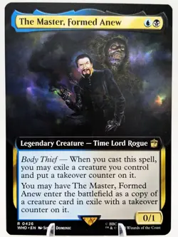 The Master, Formed Anew (Extended Art) Doctor WHO | MTG EDH Dimir Clone | NEW NM - Image 1