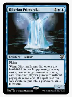 Diluvian Primordial | MTG OTC | EDH Commander Steal Graveyard ETB | NEW NM+ - Image 1
