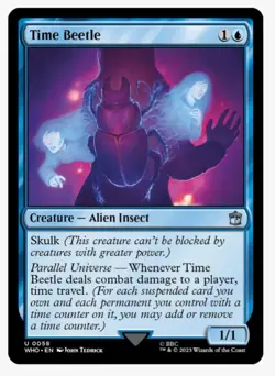 Time Beetle | Doctor Who WHO | EDH Staple | MTG Time Travel Suspend | Skulk | NM - Image 1
