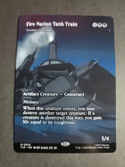 Fire Nation Tank Train (Borderless) Mythic MTG Avatar Eternal - Image 1