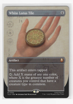 White Lotus Tile (Borderless) MTG Avatar (TLA) - Image 1