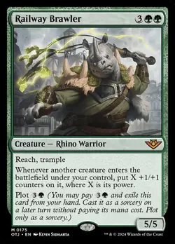 1x Railway Brawler NM Eng MTG - Outlaws Thunder Junction - Image 1