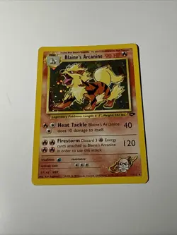Pokemon TCG - Blaine's Arcanine - 1/132 - Holo - Gym Challenge NM - Image 1