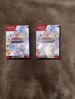Pokemon Prismatic Evolutions Booster Bundle Lot of 2 Factory Sealed New - Image 1