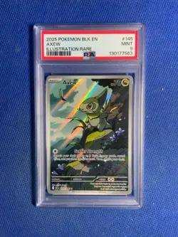 Axew 145/086 Illustration Rare Black Bolt Pokemon TCG PSA 9 Mint - Image 3