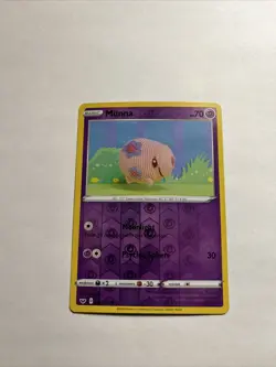 Pokemon TCG Munna Sword & Shield 087/202 Reverse Holo Common - Image 1