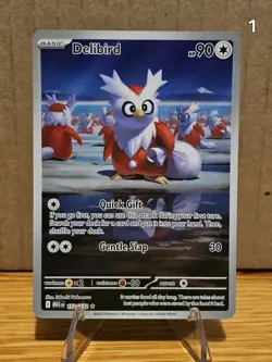 Delibird Art Rare 152/132 - Pokemon TCG ME01: Mega Evolution NM - Image 3
